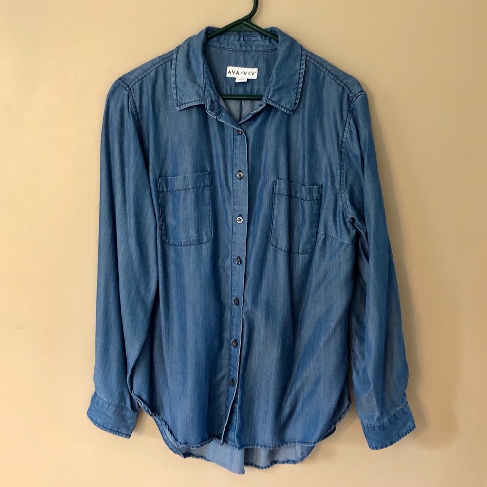 Ava & Viv Chambray Denim Shirt
